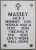 Jack Sandford Massey and Virginia Rosalie Cutler Massey, headstone.  [MJaS 04.] and [CVR 01.]